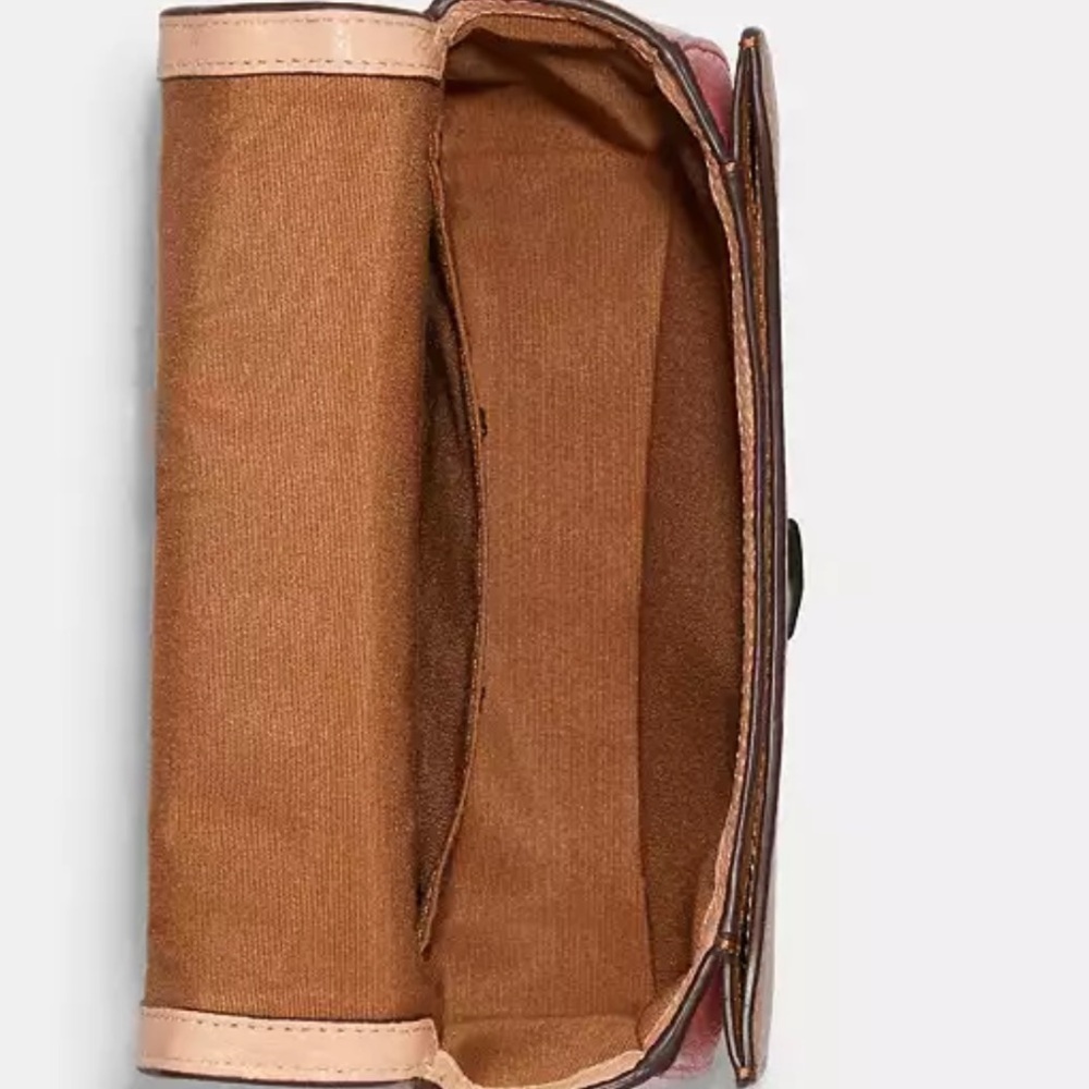 Coach C9130 Saddle Bag Horse & Carriage Colorblock Leather Faded Blush Pink NWT - Picture 16 of 16